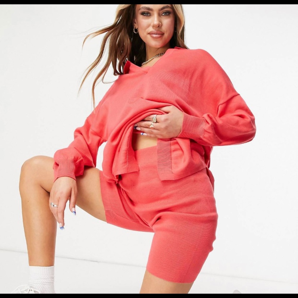 Sweater and legging shorts set